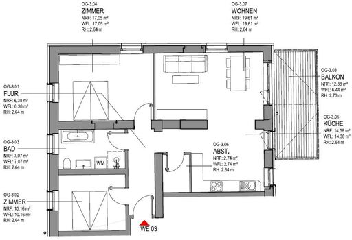 Grundriss WE 03