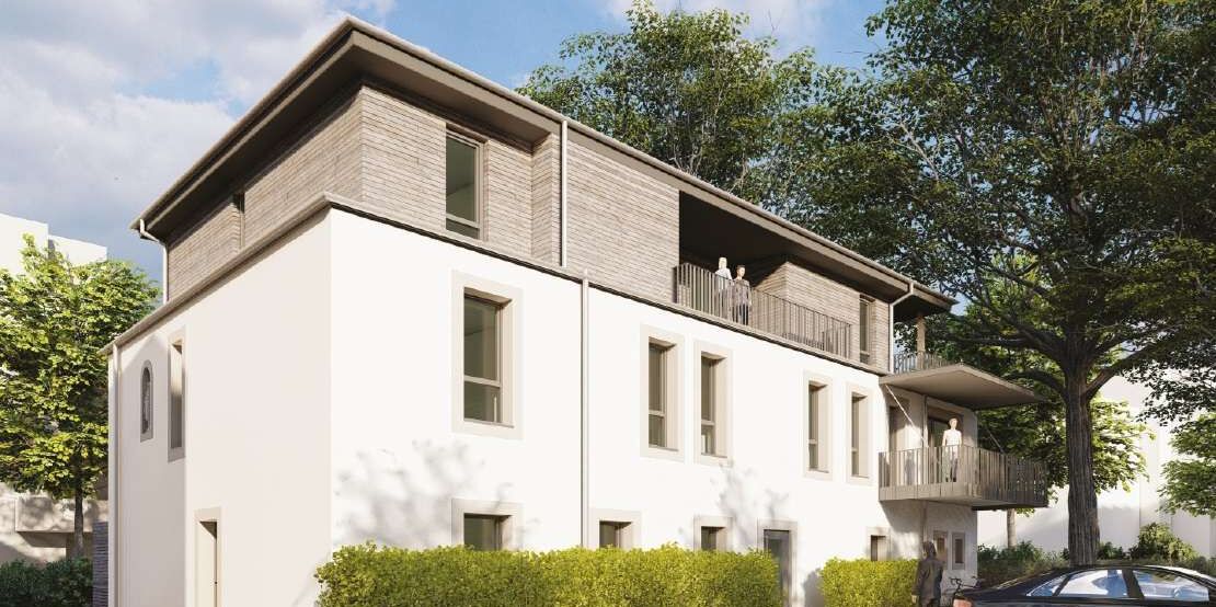 Erstbezug: hochwertig ausgestattete 3-Raumwohnung in zweiter Reihe mit EBK und großem Balkon