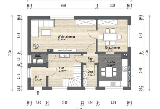 Grundriss Erdgeschoss