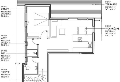 Grundriss WE 04 obere Ebene