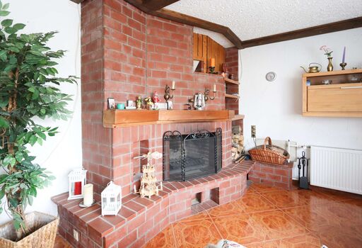 Kamin im Wohnzimmer