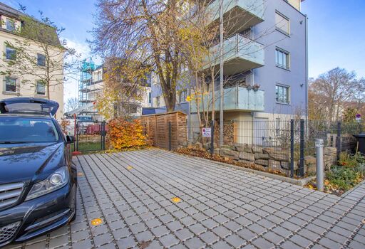 Stellplatz im Innenhof