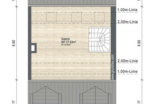 Grundriss obere Ebene