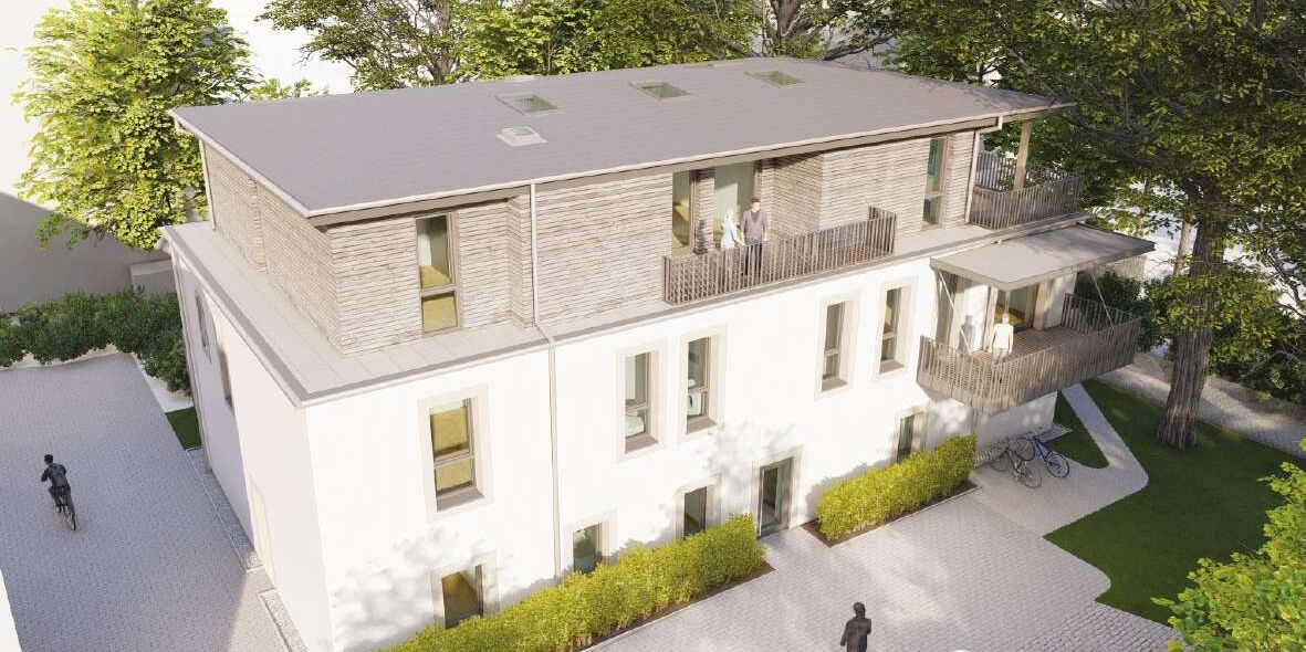 Erstbezug: exklusive 4-Raum-Maisonettewohnung mit 2 Bädern und großer Dachterrasse