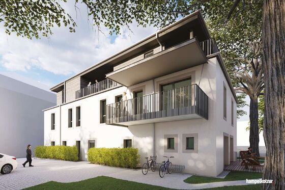 Erstbezug: hochwertig ausgestattete 3-Raumwohnung in zweiter Reihe mit EBK und großer Terrasse