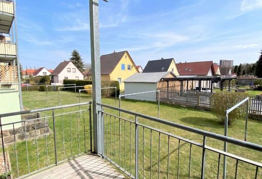 Blick vom Balkon