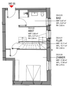 Grundriss WE 05 untere Ebene