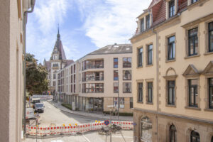 Blick vom Balkon