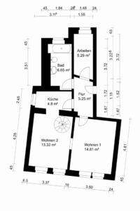 Grundriss untere Ebene