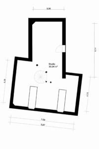 Grundriss obere Ebene